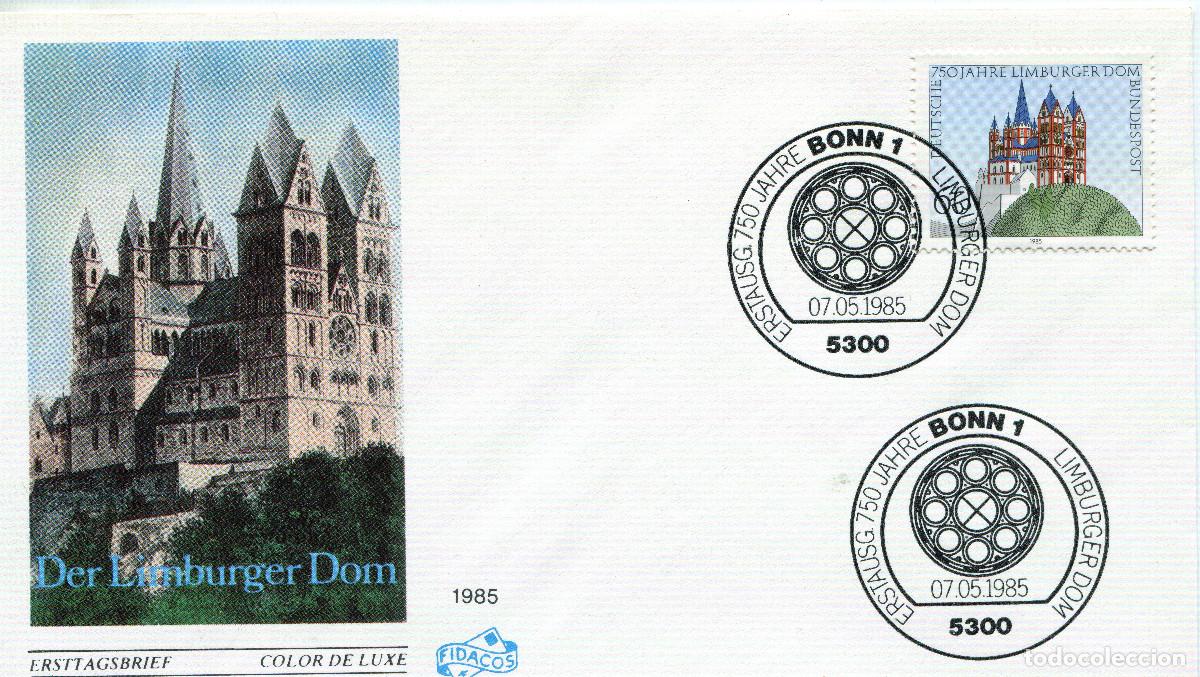 Sellos: ALEMANIA FEDERAL 1985 CARTA FDC MICHEL DE 1250