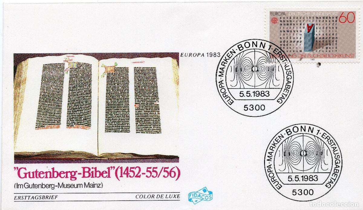 Sellos: ALEMANIA FEDERAL 1983 CARTA FDC MICHEL DE 1175
