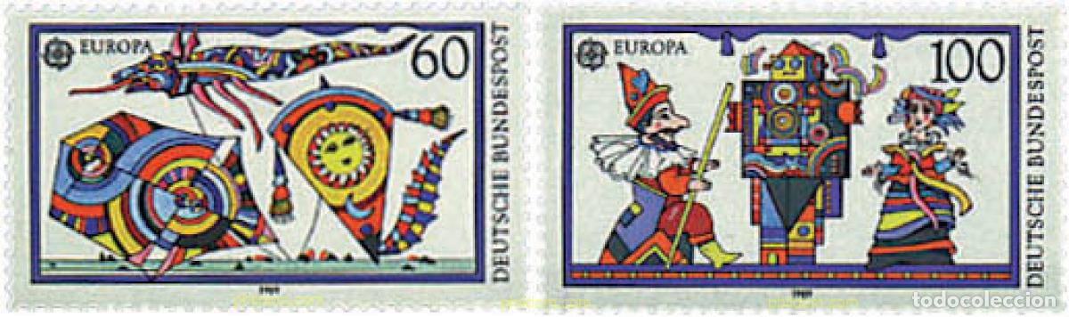 Sellos: 77502 MNH ALEMANIA FEDERAL 1989 EUROPA CEPT. JUEGOS INFANTILES