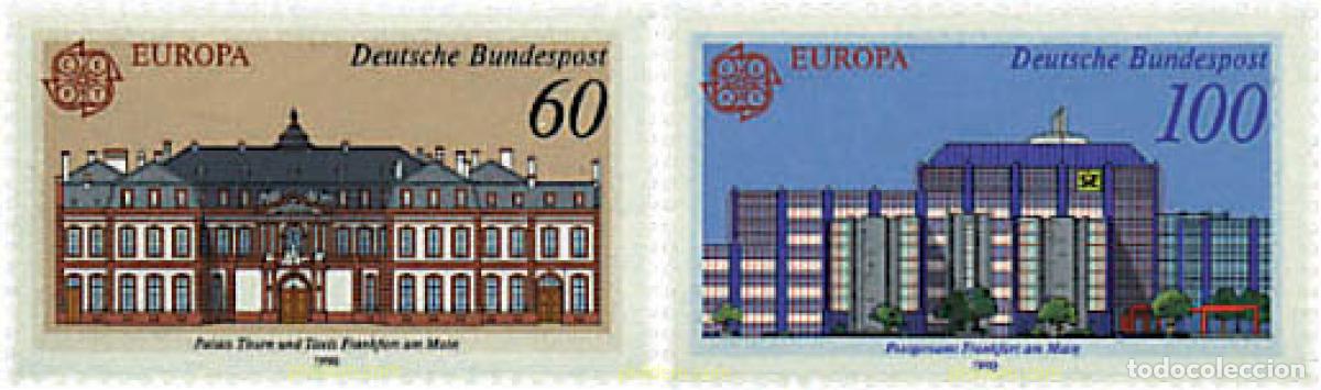 Sellos: 62758 MNH ALEMANIA FEDERAL 1990 EUROPA CEPT. OFICINAS POSTALES