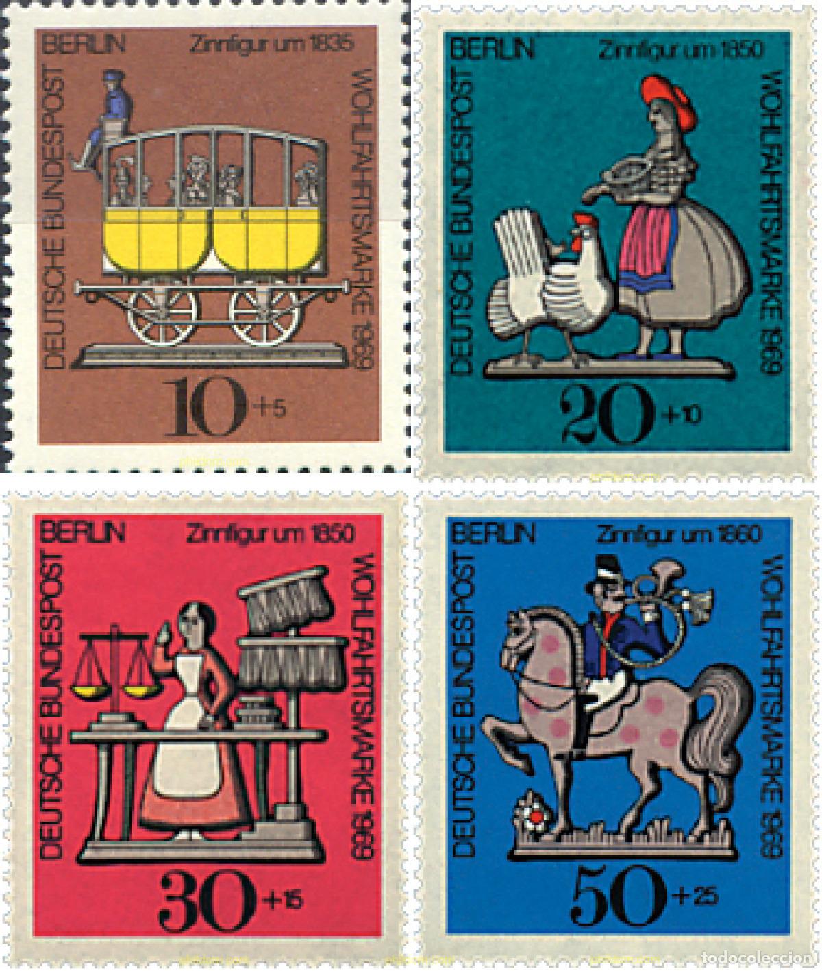 Sellos: 56407 MNH ALEMANIA. Berl&iacute;n 1969 PRO BENEFICENCIA