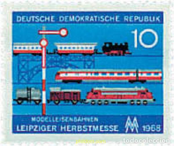 Sellos: 56165 MNH ALEMANIA DEMOCRATICA 1968 FERIA DE OTO&Ntilde;O DE LEIPZIG