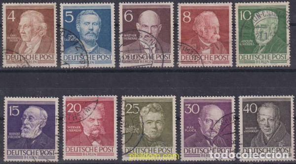 Sellos: 615919 USED ALEMANIA. Berl&iacute;n 1952 BERLINESES CELEBRES