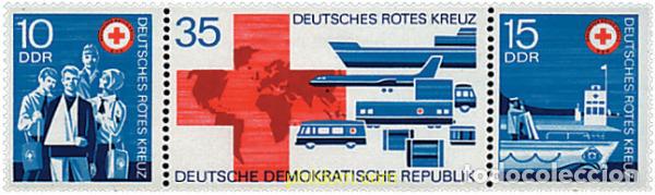 Sellos: 6095 MNH ALEMANIA DEMOCRATICA 1972 CRUZ ROJA DE LA RDA