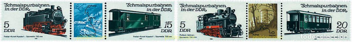 Sellos: 290042 MNH ALEMANIA DEMOCRATICA 1981 FERROCARRILES DE VIA ESTRECHA