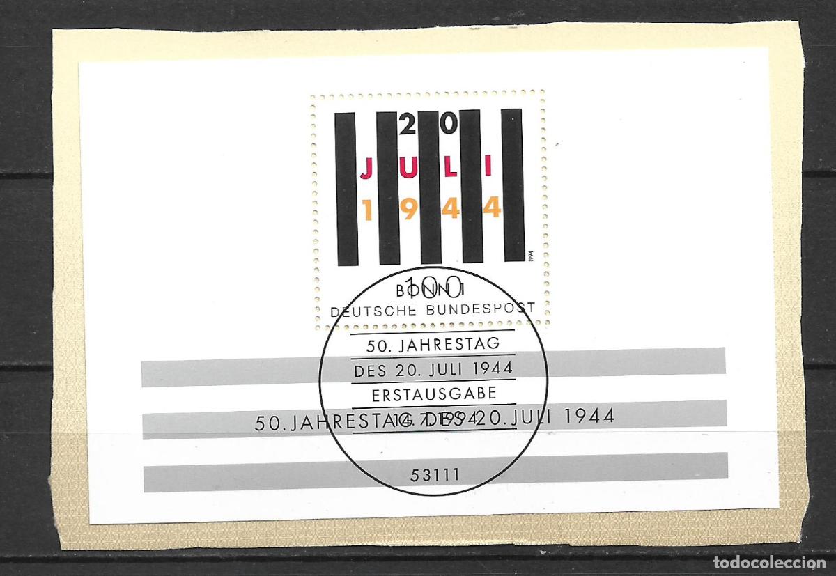 Sellos: alemania 1994 michel hoja bloque 29 usado - 24/3