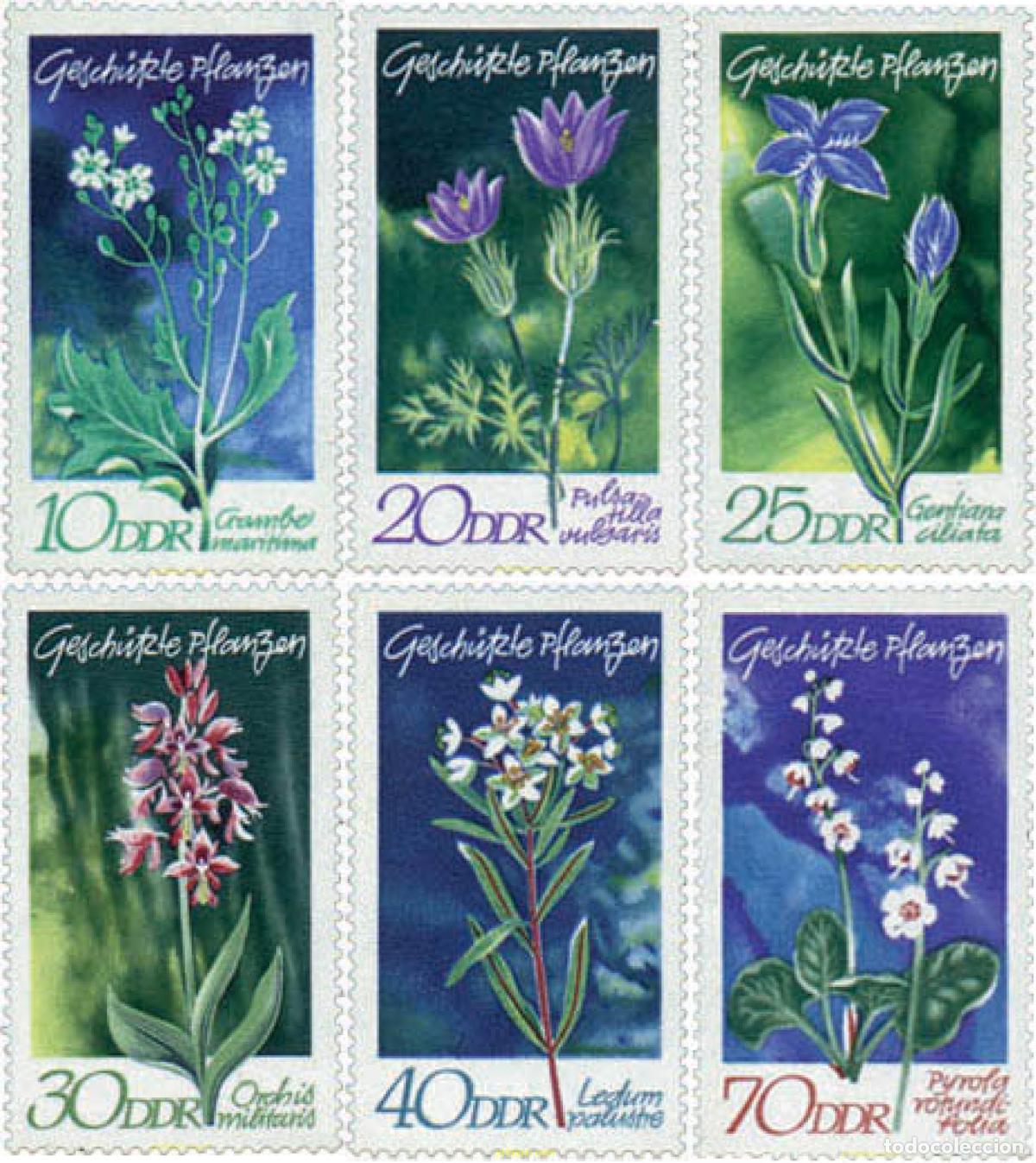 Sellos: 79976 MNH ALEMANIA DEMOCRATICA 1970 PLANTAS PROTEGIDAS