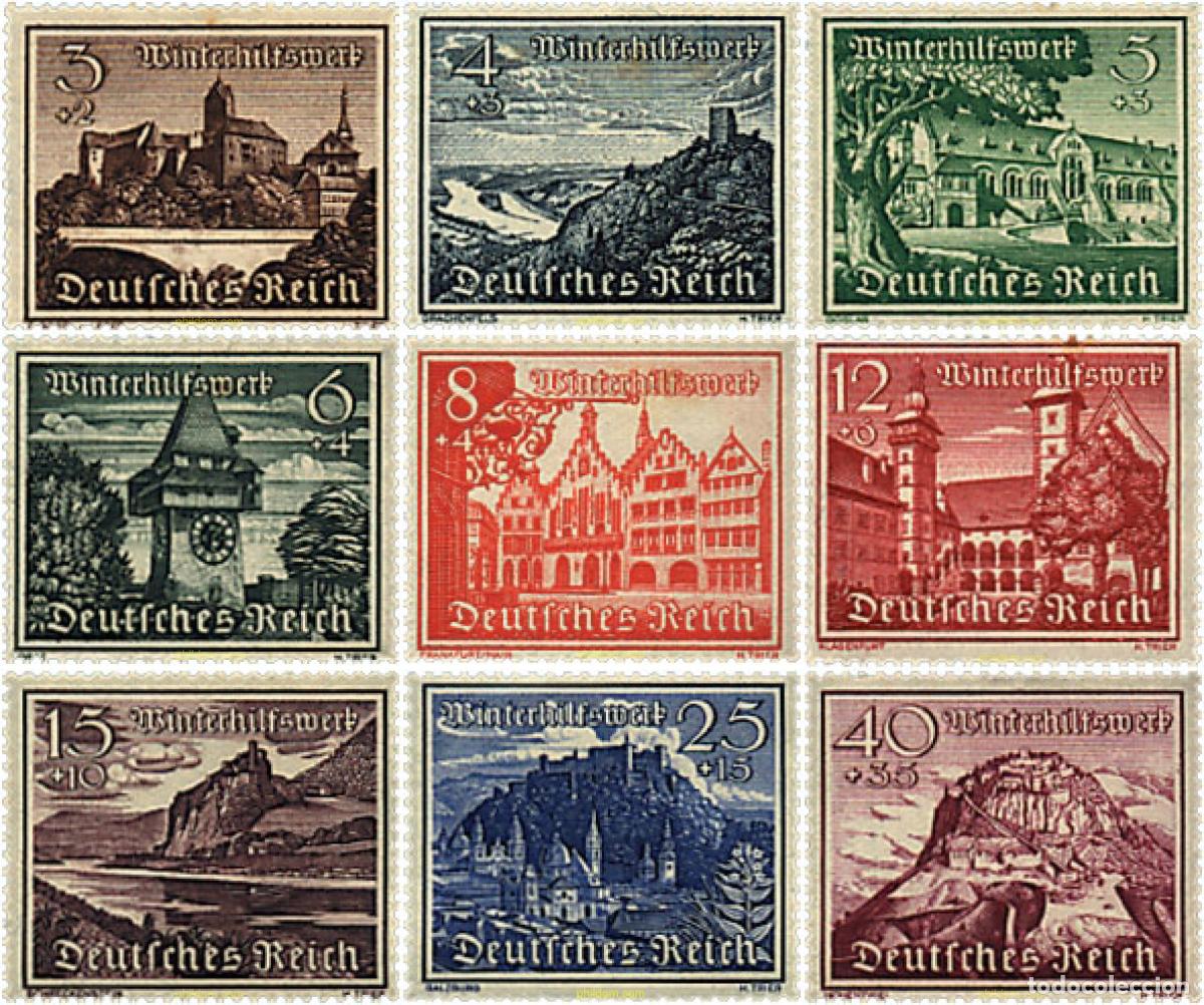 Sellos: 82001 MNH ALEMANIA 1939 CASTILLOS Y MONUMENTOS