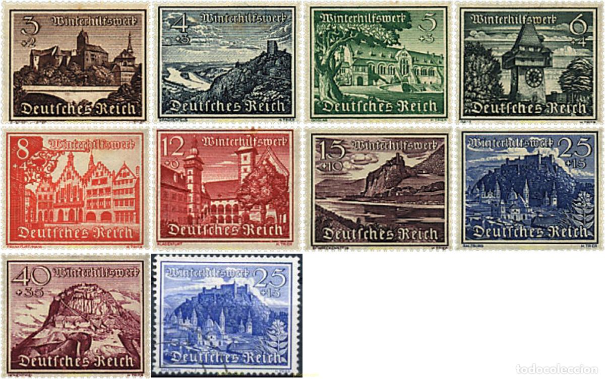 Sellos: 366910 HINGED ALEMANIA 1939 CASTILLOS Y MONUMENTOS