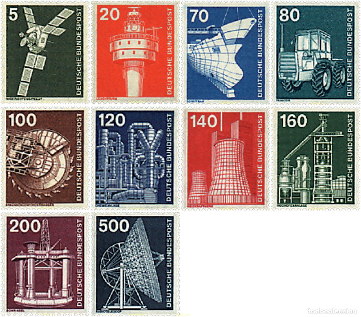Sellos: 249328 MNH ALEMANIA FEDERAL 1975 INDUSTRIA Y TECNICA