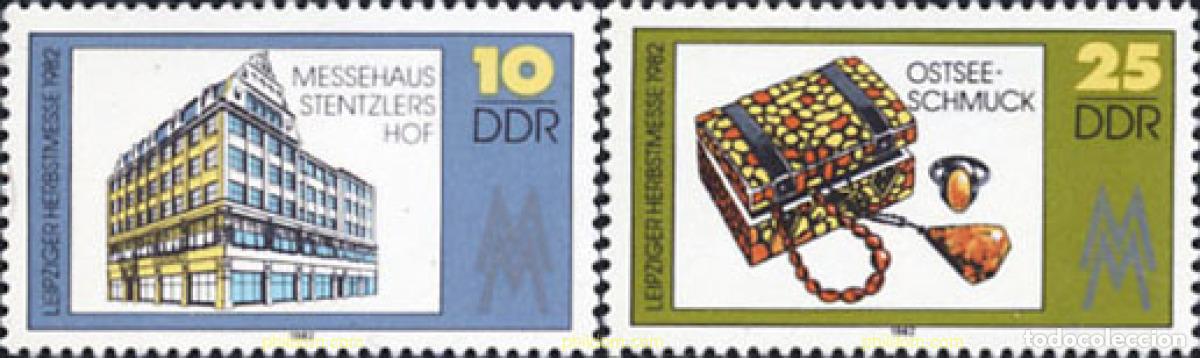 Sellos: 150889 MNH ALEMANIA DEMOCRATICA 1982 FERIA DE OTO&Ntilde;O DE LEIPZIG