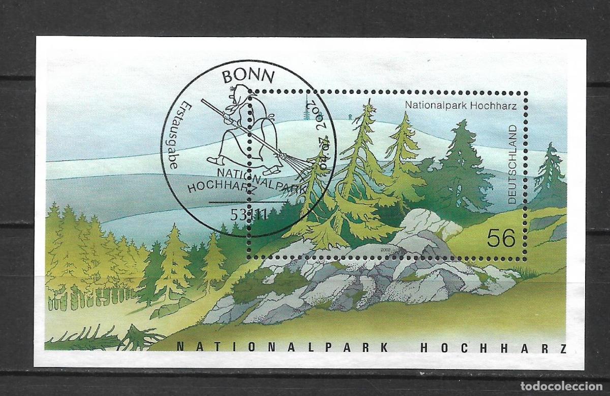 Sellos: alemania 2002 michel hoja bloque 59 usado - 28/21