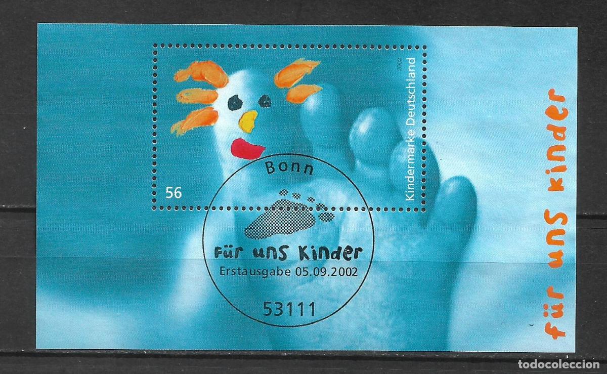 Sellos: alemania 2002 michel hoja bloque 60 usado - 28/21