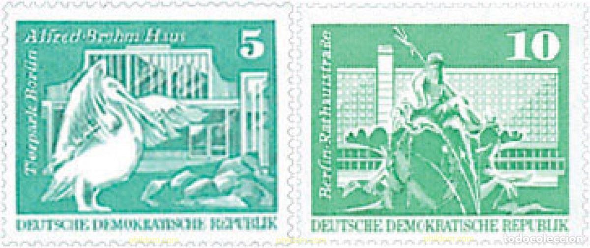 Sellos: 64555 MNH ALEMANIA DEMOCRATICA 1973 CONSTRUCCIONES SOCIALISTAS