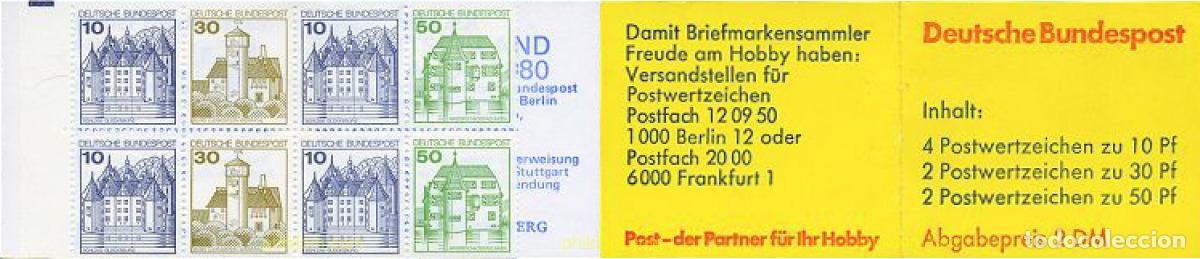 Sellos: 158162 MNH ALEMANIA FEDERAL 1980 CASTILLOS
