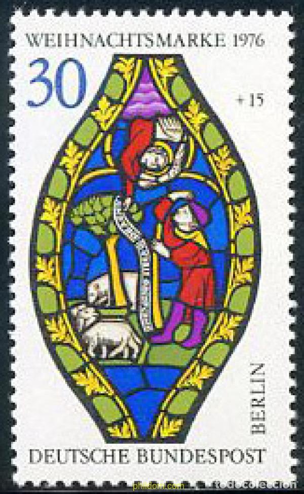 Sellos: 139433 MNH ALEMANIA. Berl&iacute;n 1976 NAVIDAD