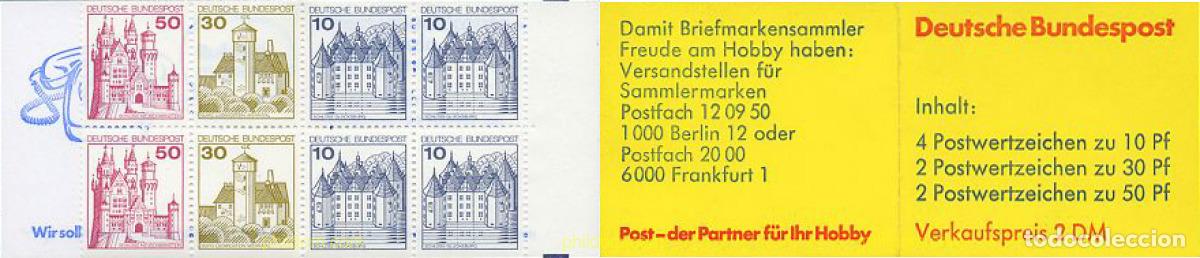 Sellos: 158159 MNH ALEMANIA FEDERAL 1977 CASTILLOS