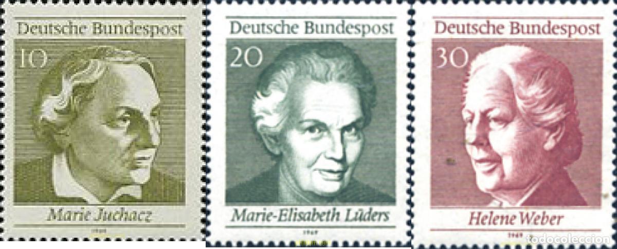 Sellos: 105990 MNH ALEMANIA FEDERAL 1969 50 ANIVERSARIO DEL DERECHO A VOTO DE LAS MUJERES