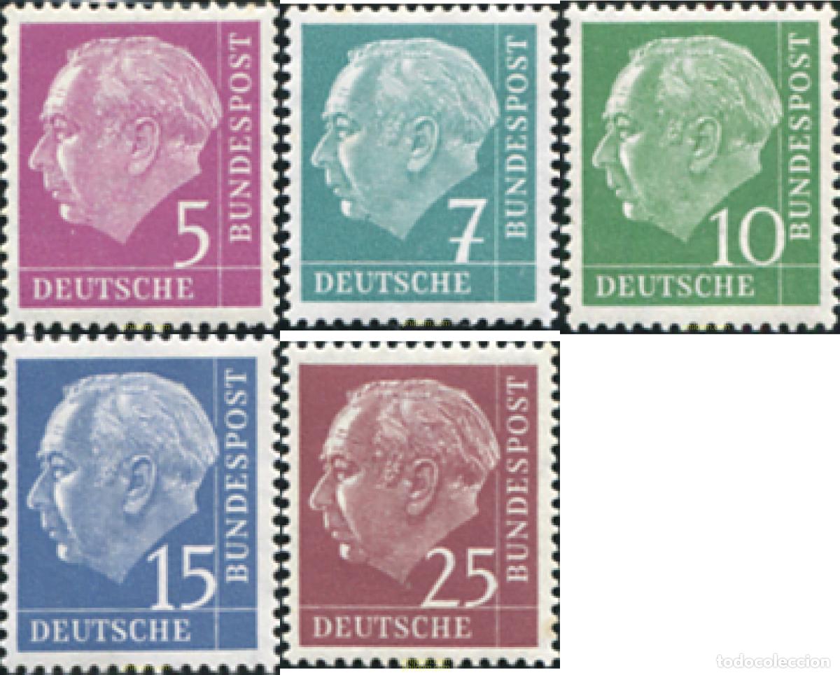 Sellos: 791037 MNH ALEMANIA FEDERAL 1954 PRESIDENTE THEODOR HEUSS