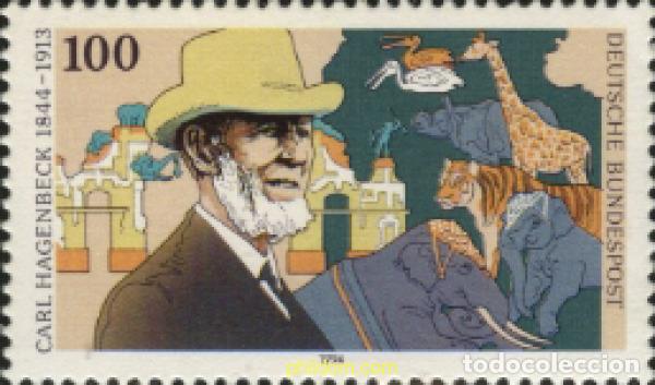 Sellos: 639190 MNH ALEMANIA FEDERAL 1994 150 ANIVERSARIO DEL ZOO DE BERLIN