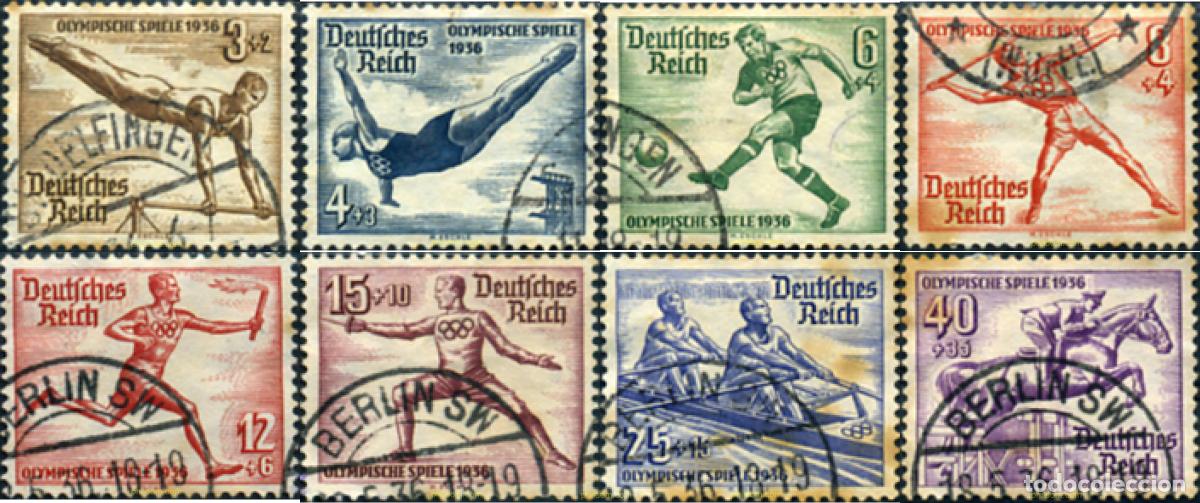 Sellos: 344995 USED ALEMANIA 1936 11 JUEGOS OLIMPICOS VERANO BERLIN 1936