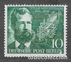 Sellos: Sello de Berl&iacute;n 1954 - Y&T 105* - ZZ3