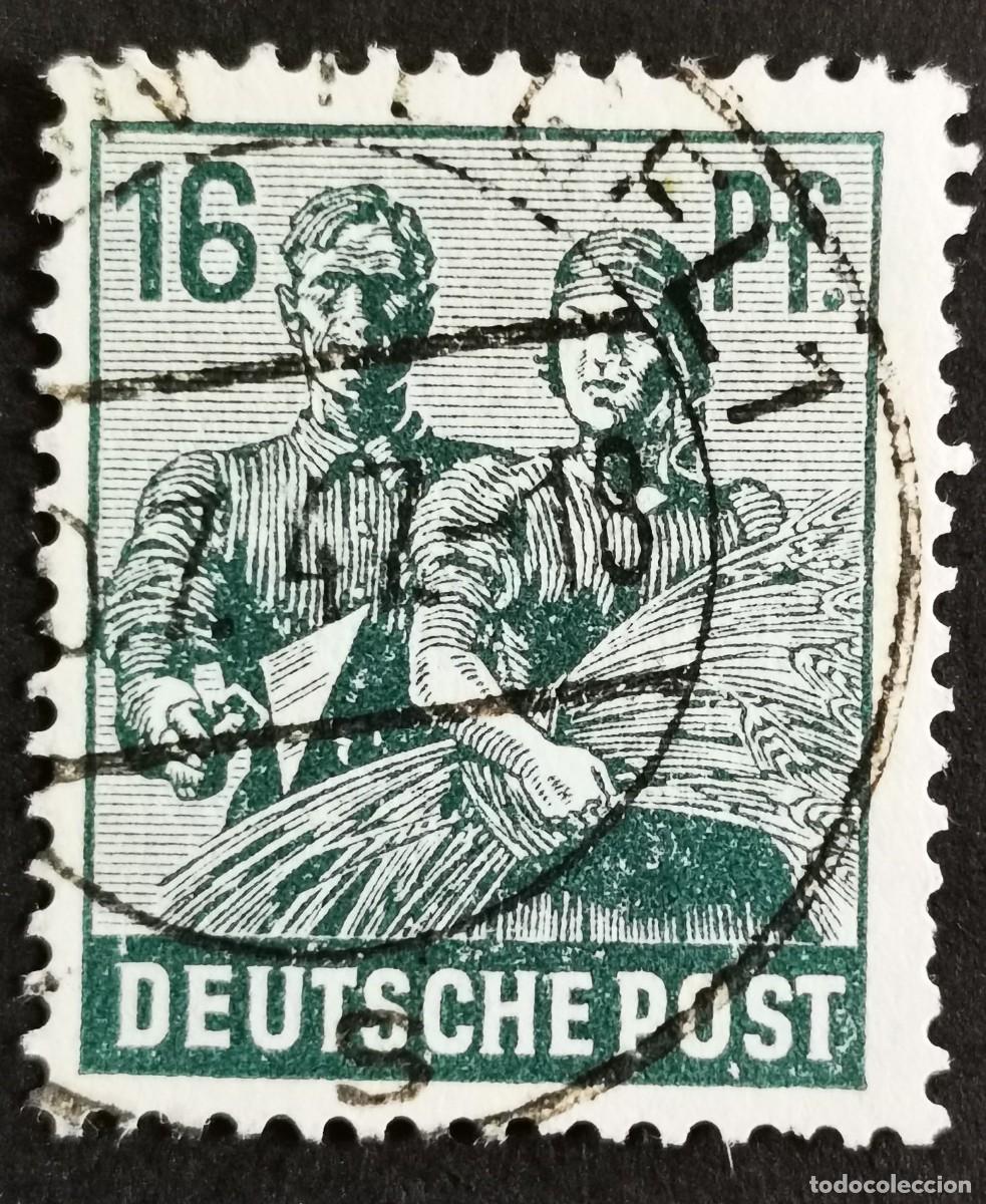 Sellos: Sello Alemania Trizona 194, Consejo de Control Aliado, 16 Reic. Michel: DE-TZ 949a,