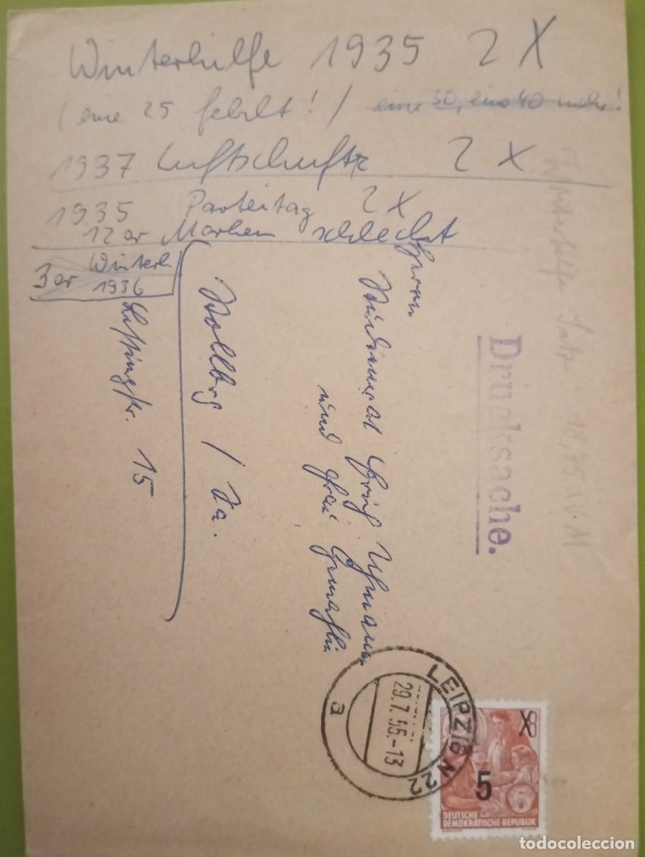 Sellos: ALEMANIA, 1955, RDA, SOBRE CIRCULADO EN LEIPZIG, IMPRESO.