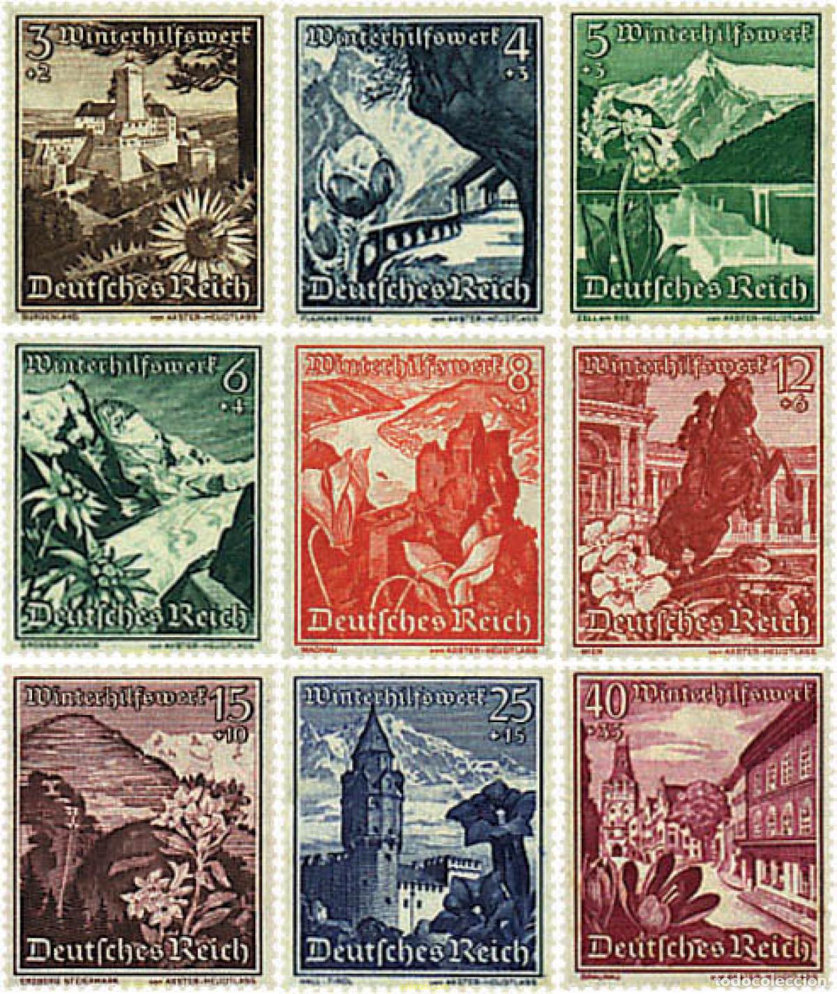 Sellos: 326845 HINGED ALEMANIA 1938 PAISAJES Y FLORA DE AUSTRIA