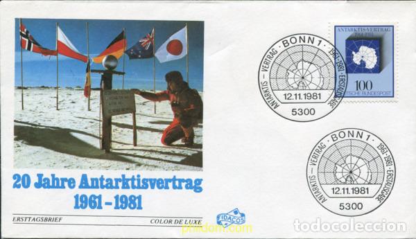 Sellos: 404741 MNH ALEMANIA FEDERAL 1981 20 ANIVERSARIO DEL TRATADO ANTARTICO