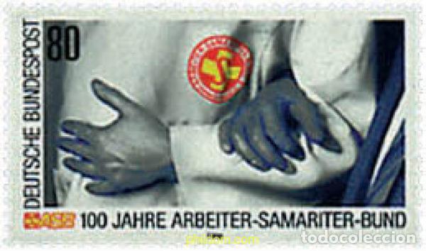 Sellos: 145850 MNH ALEMANIA FEDERAL 1988 CENTENARIO DE LA ASOCIACION PARA LA ASISTENCIA LABORAL
