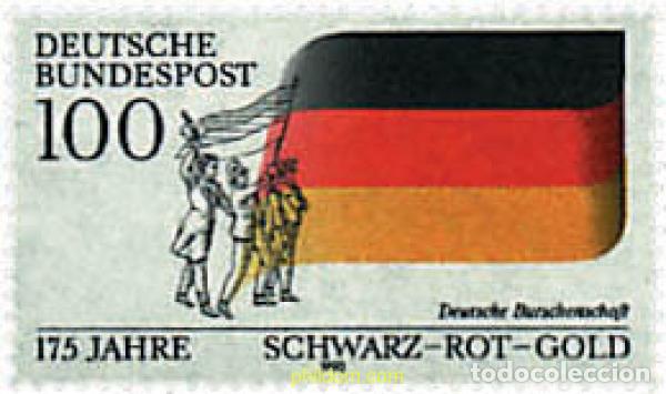 Sellos: 145974 MNH ALEMANIA FEDERAL 1990 175 ANIVERSARIO DE LA ASOCIACION DE ESTUDIANTES ALEMANES