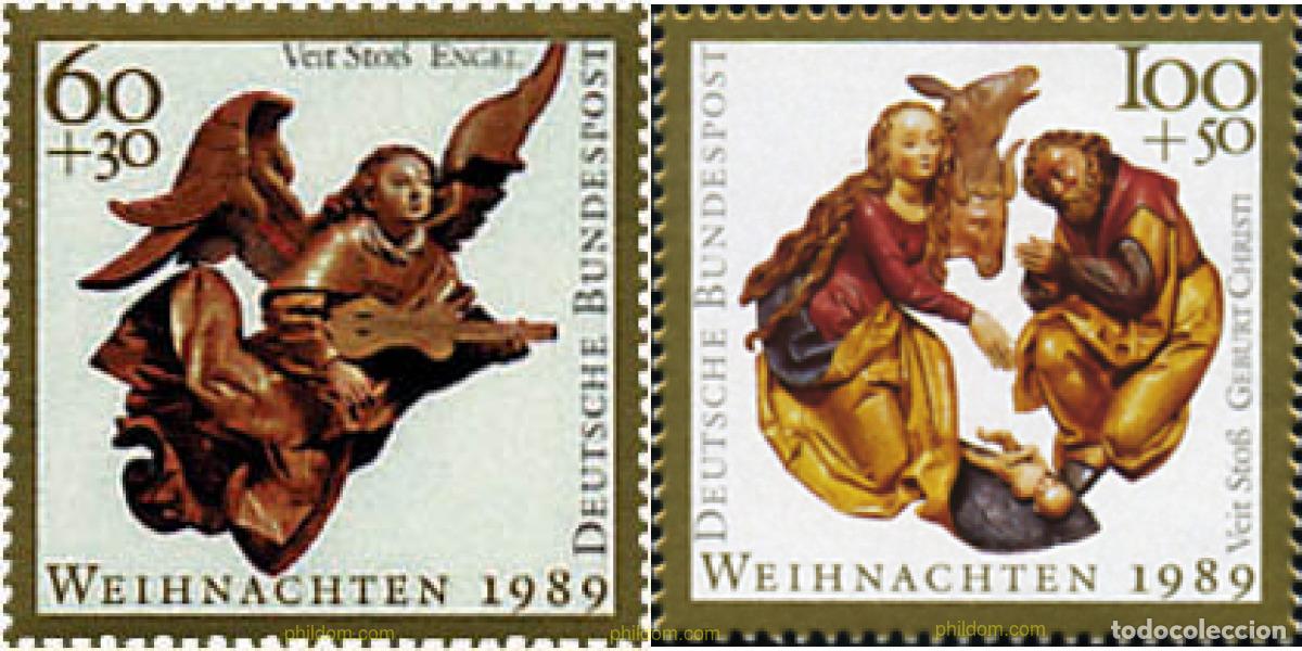 Sellos: 65038 MNH ALEMANIA FEDERAL 1989 NAVIDAD