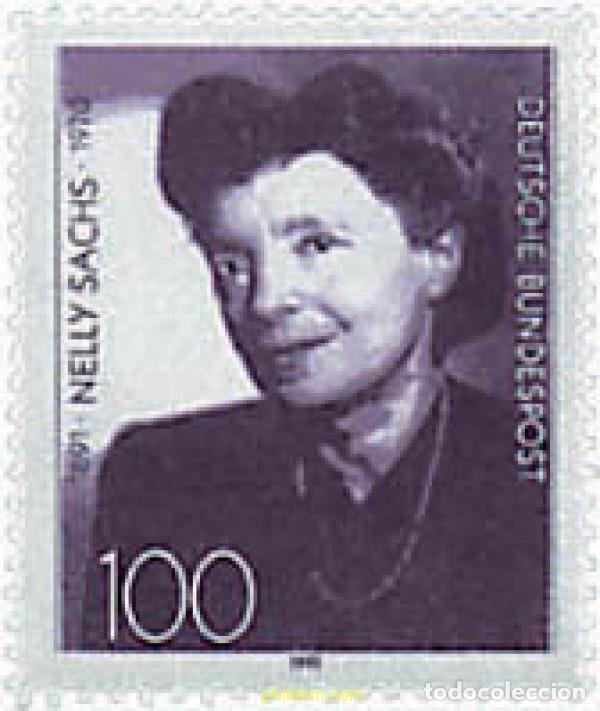 Sellos: 146069 MNH ALEMANIA FEDERAL 1991 CENTENARIO DEL NACIMIENTO DE NELLY SACHS