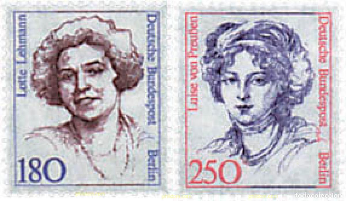 Sellos: 64838 MNH ALEMANIA. Berl&iacute;n 1989 MUJERES ALEMANAS FAMOSAS