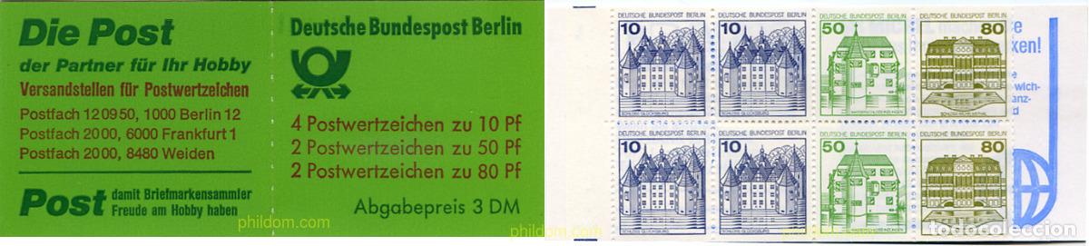Sellos: 158302 MNH ALEMANIA. Berl&iacute;n 1982 CASTILLOS