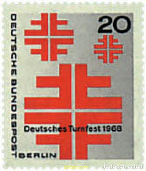 Sellos: 64681 MNH ALEMANIA. Berl&iacute;n 1968 FIESTA NACIONAL DE GIMNASIA EN BERLIN.