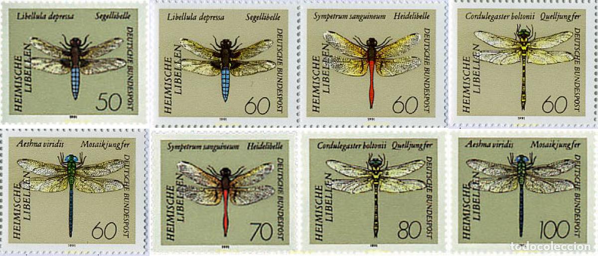 Sellos: 65060 MNH ALEMANIA FEDERAL 1991 LIBELULAS