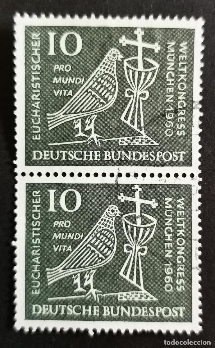 Sellos: Sello Alemania R. Federal 1960, Conferencia Mundial Eucar&iacute;stica, 10 Pf. Michel: DE 330