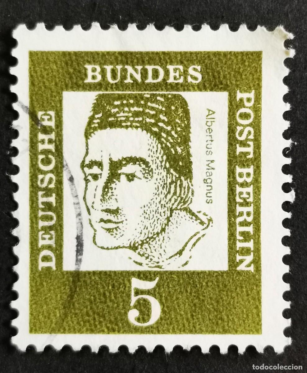 Sellos: Sello Alemania R. Federal 1961, Alemanes distinguidos: Alberto Magno , 5 Pf. Michel: DE 347x