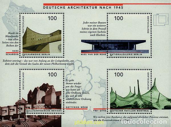 Briefmarken: 41378 MNH ALEMANIA FEDERAL 1997 LA ARQUITECTURA ALEMANA DESPUES DEL 1945