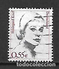 Sellos: Hildegard Knef (1925-2002) , Alemania, sello a&ntilde;o 2002