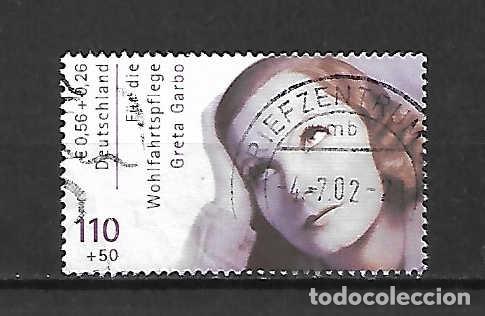 Sellos: Greta Garbo (1905-90), actriz sueca , Alemania, sello a&ntilde;o 2001