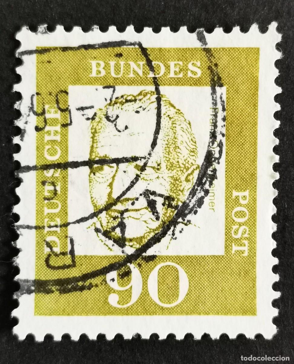 Sellos: Sello Alemania R. Federal 1964, Alemanes distinguidos: Profesor Franz Oppenhe, 90 Pf. Michel: DE 360