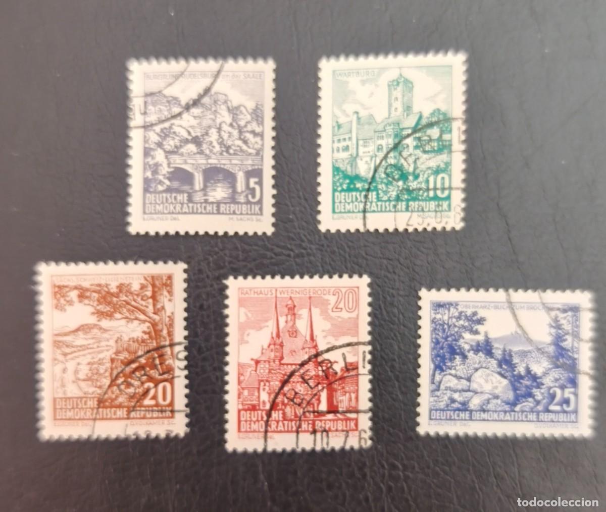 Sellos: DDR 1961 Turismo.Yvert 529A/ 531 serie completa