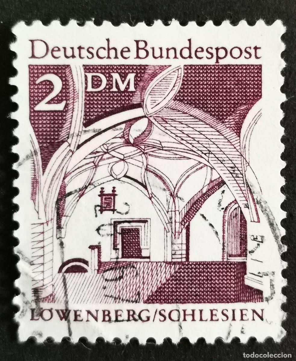 Sellos: Sello Alemania R. Federal 1966, Edificios alemanes: Ayuntamiento de L&ouml;wenberg, 2 DM Michel: DE 503
