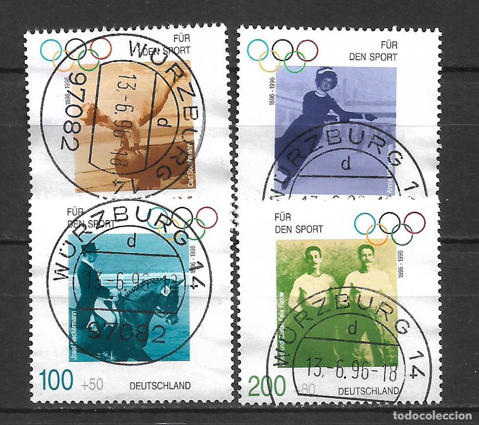 Sellos: alemania 1996 michel 1861/1864 usado - 34/4
