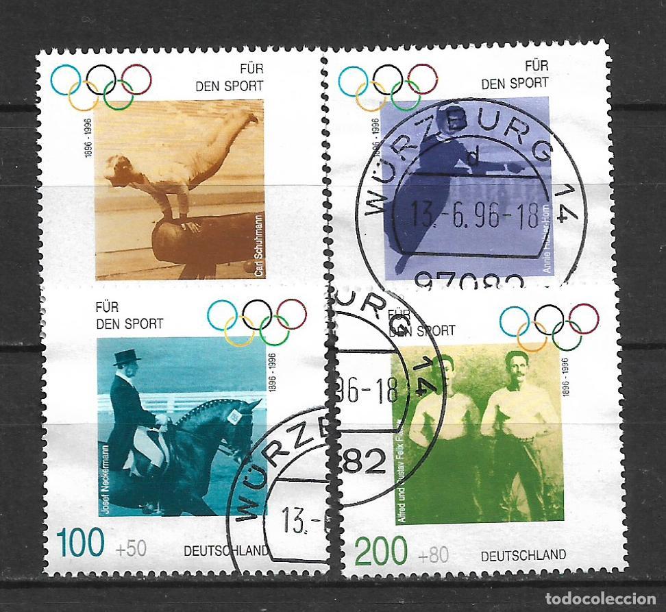 Sellos: alemania 1996 michel 1861/1864 usado - 34/4