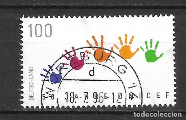 Sellos: alemania 1996 michel 1869 usado - 34/4