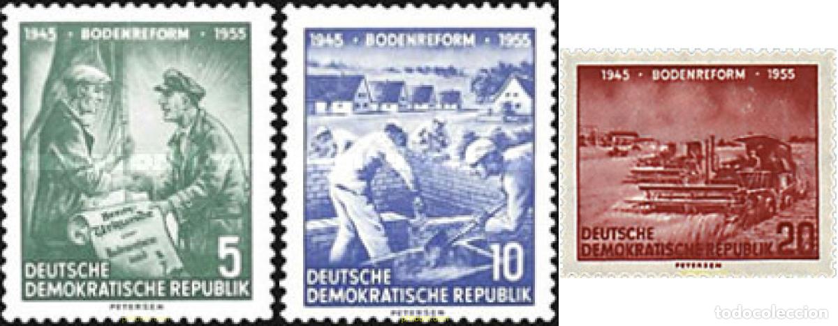 Sellos: 39836 MNH ALEMANIA DEMOCRATICA 1955 10 ANIVERSARIO DE LA REFORMA AGRARIA